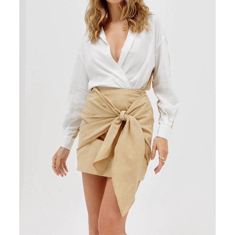 NEW SOVERE reserve skirt in latte